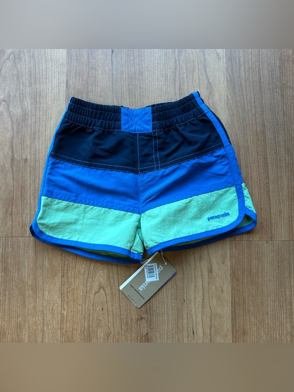 Patagonia Colorblock Boys‎ Board Shorts, 2T, NWT